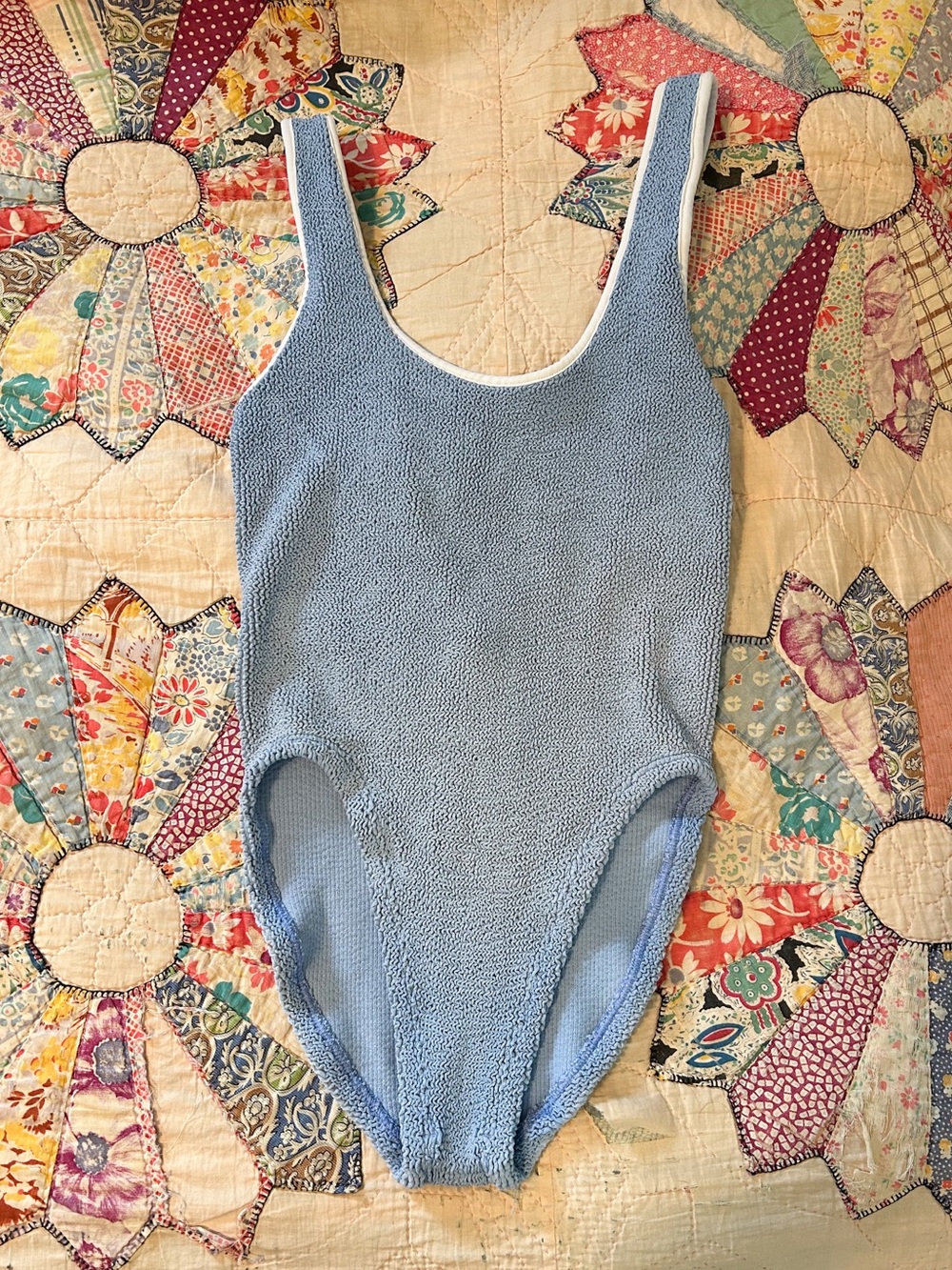 Hunza G Faye One Piece Swimsuit Cornflower